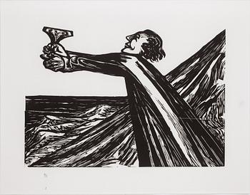 ERNST BARLACH, litografi mapp, signerade och numrerade. Mapp 70/95.