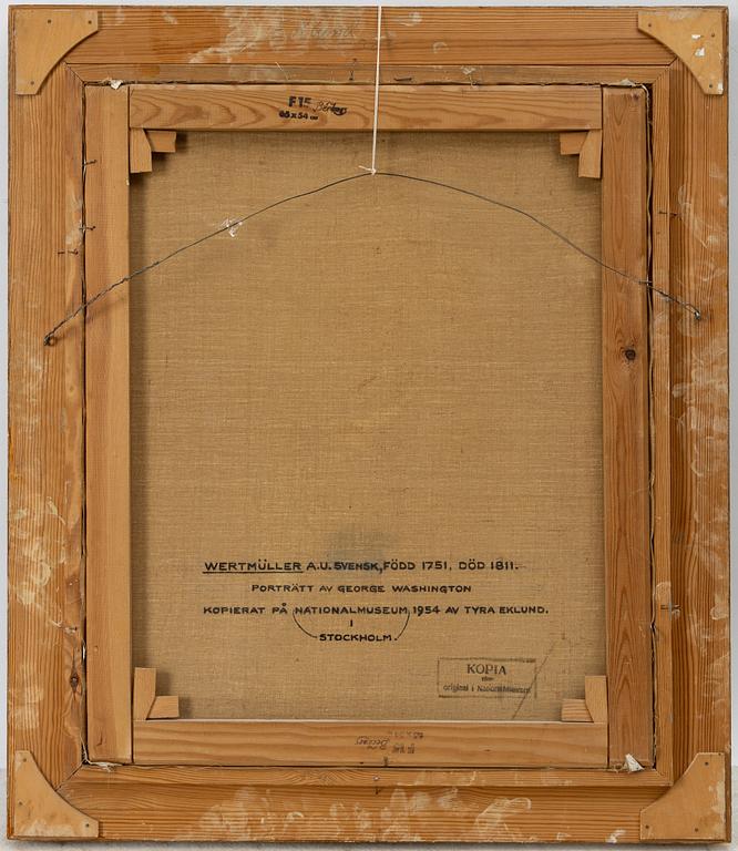 Adolf Ulrik Wertmüller, kopia efter, "George Washington" (1732-1799).