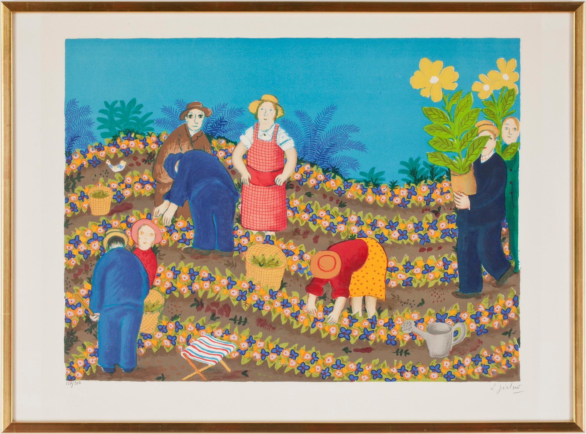 LENNART JIRLOW, färglitografi, signerad och numrerad 157/310.