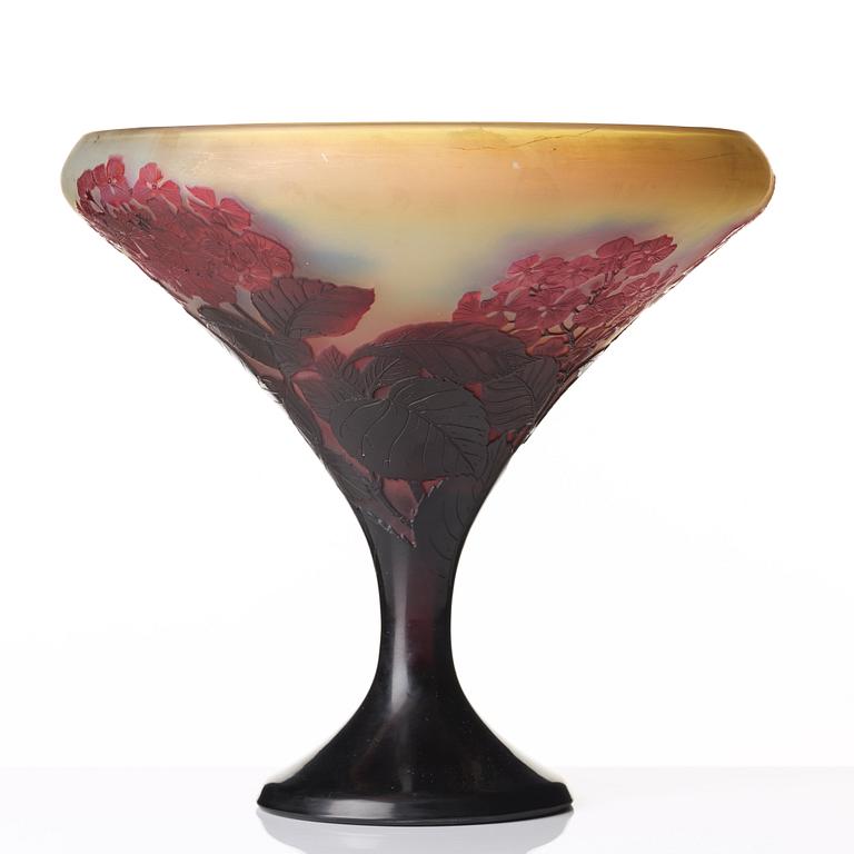 Emile Gallé, an Art Nouveau cameo glass vase, Nancy, France.