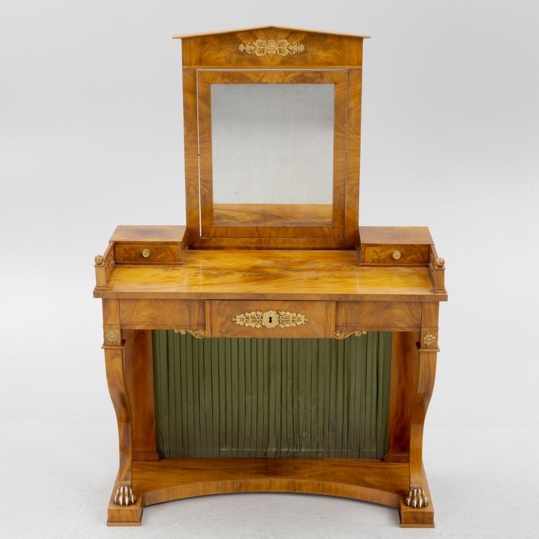 An Empire dressing table by Johan Öman, Stockholm (1815-33).