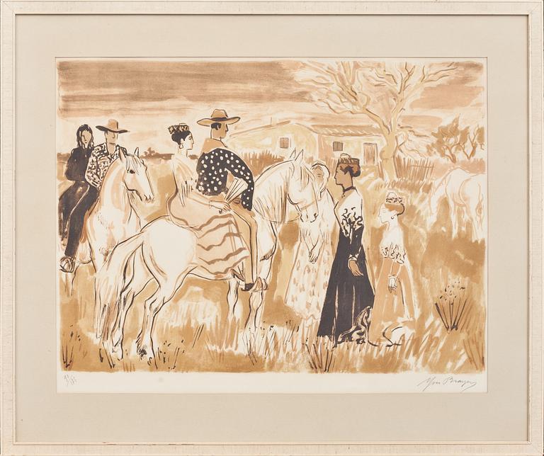 YVES BRAYER, litografi, signerad och numrerad, 90/175.