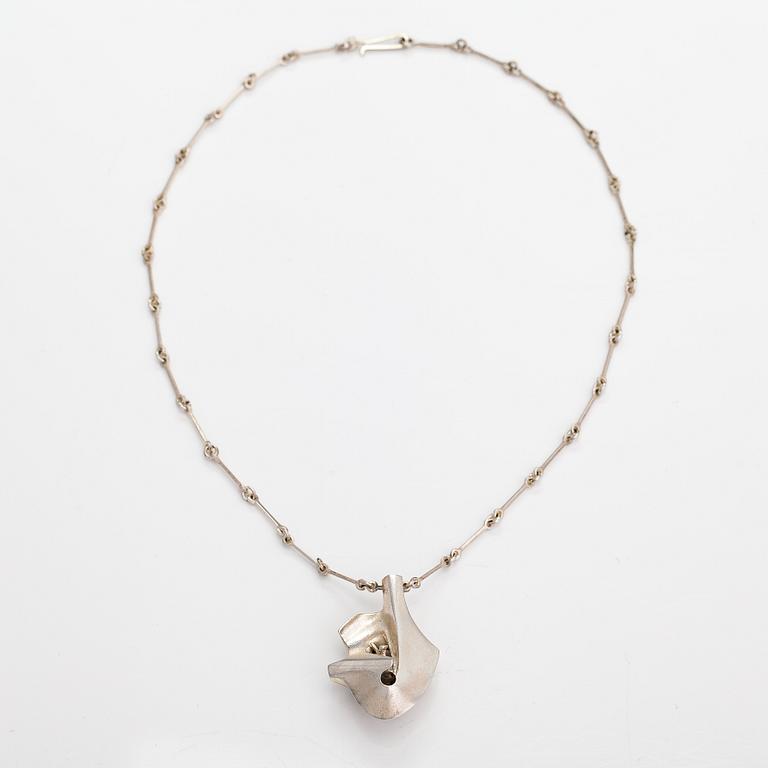 Björn Weckström, "Augria", a sterling silver necklace. Lapponia 1977.