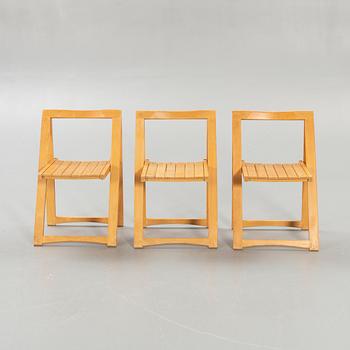 Aldo Jacober, 6 folding chairs for Bazzani, Italy 1970s.