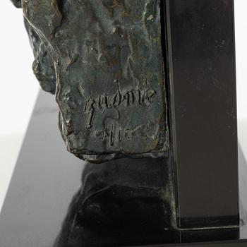 Gudmar Olovson, relief/sculpture. Signed. Numbered. Foundry mark. Bronze, total height 29 cm, length 24 cm.