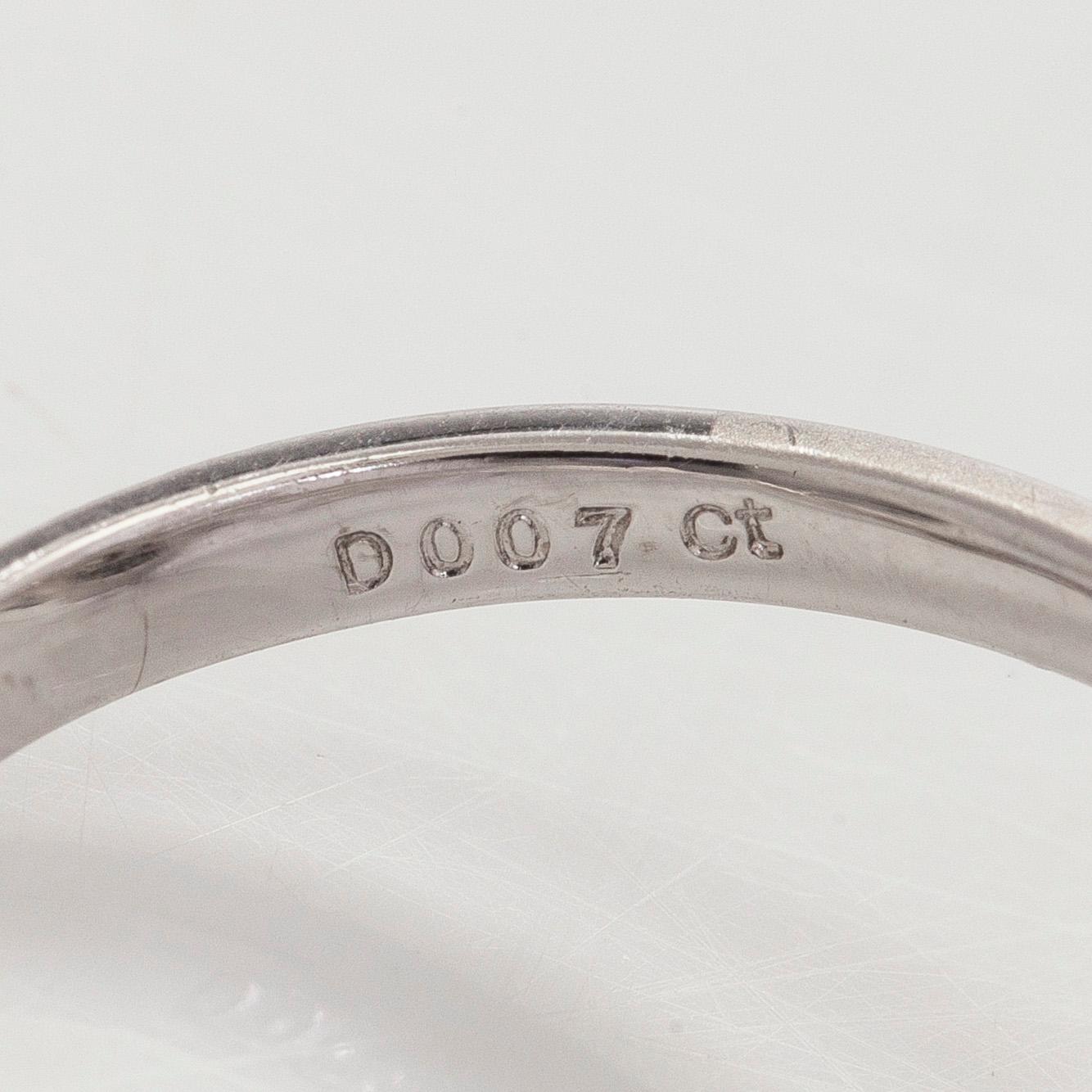 Ring, briljantslipad diamant, 18K vitguld.