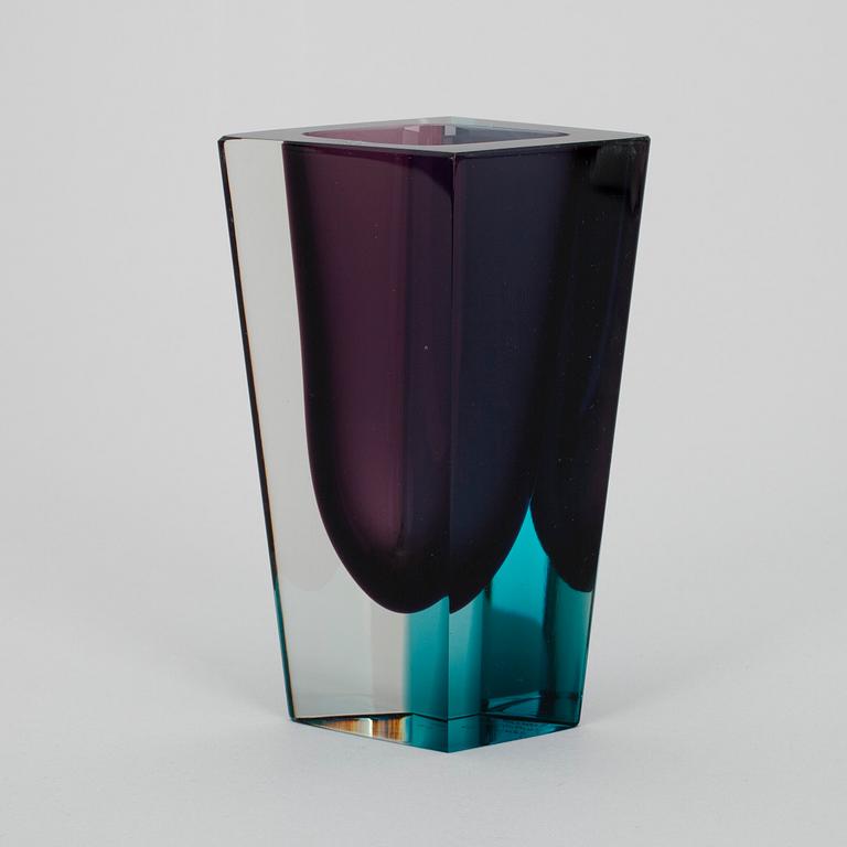 VAS, glas, sign. K. Franck, Nuutajärvi Notsjö -60.