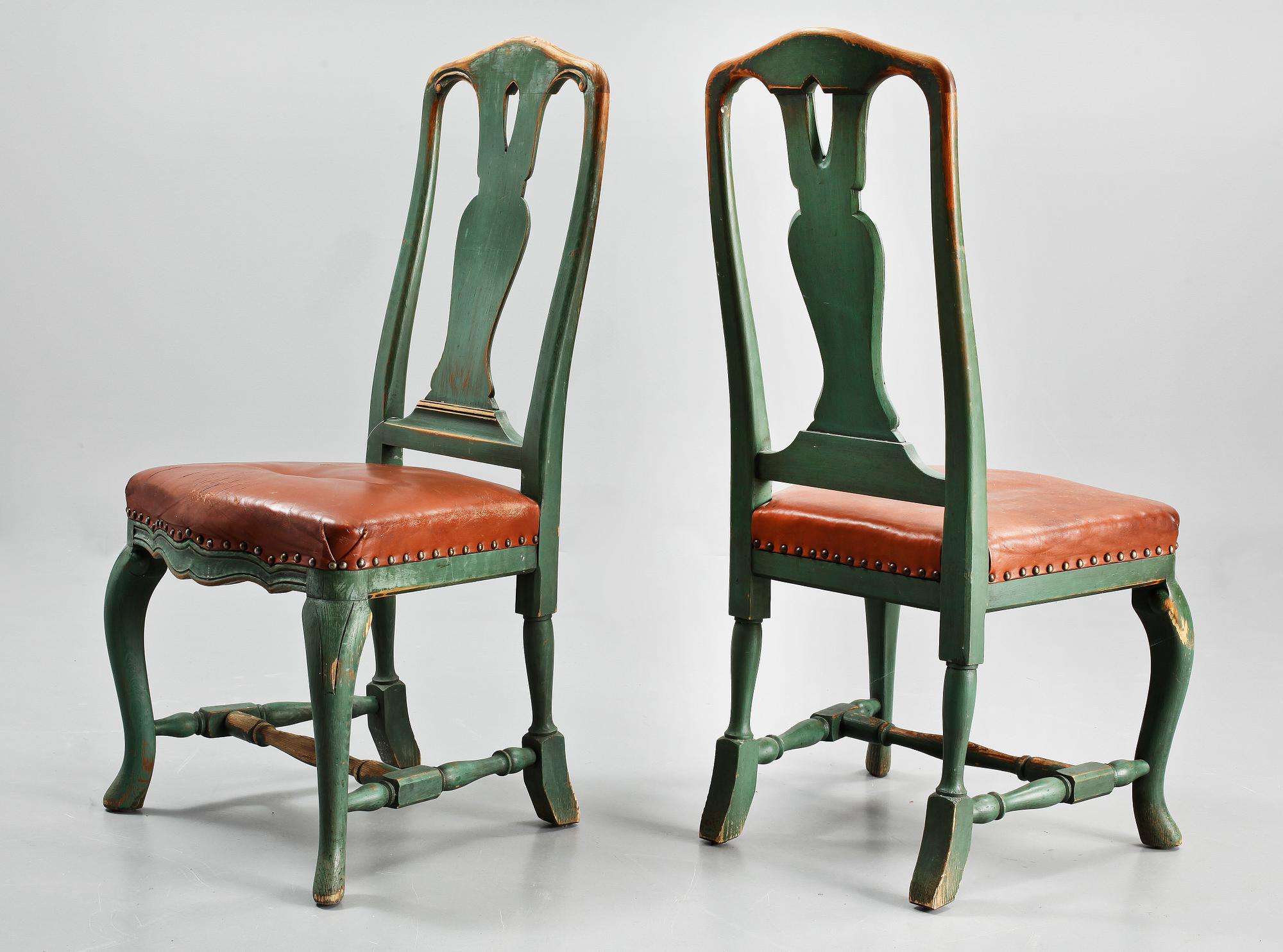 STOLAR, 8 st, senbarockstil, 1900-tal.