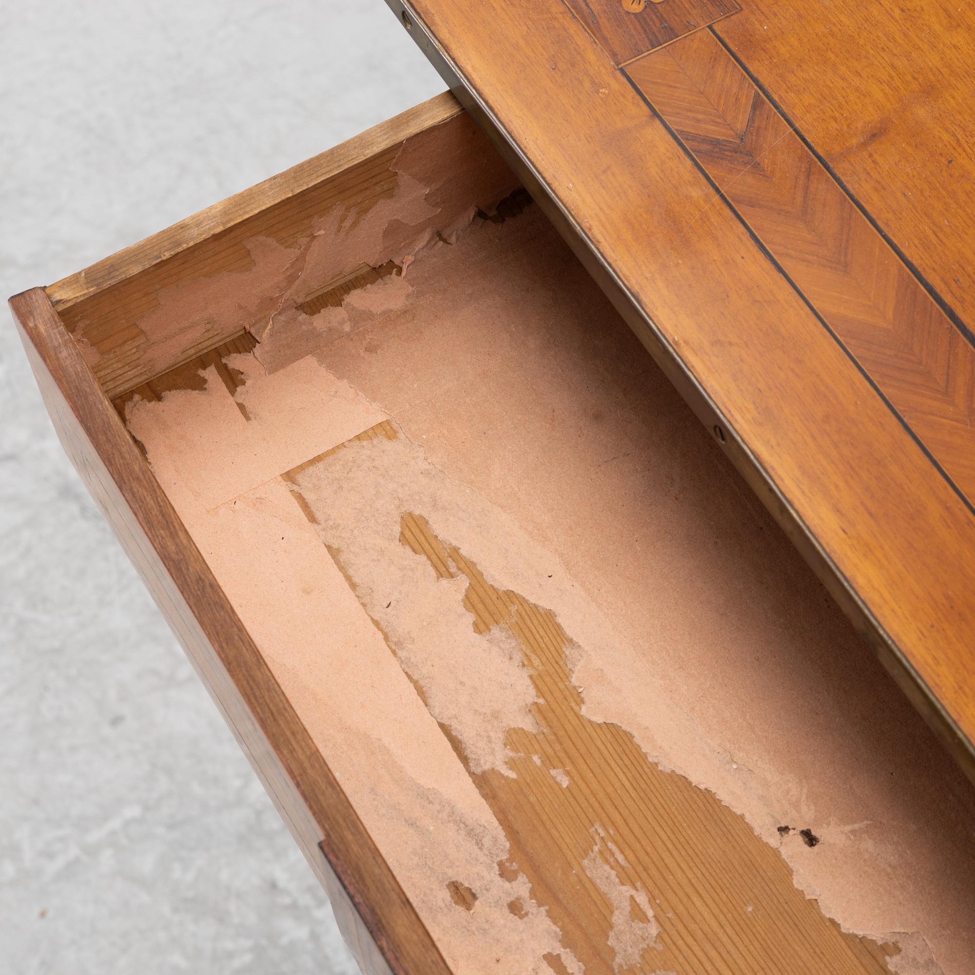 Side table, Gustavian provincial work, late 18th century.