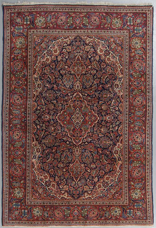 Matto, semi-antique Kashan, ca 204 x 138 cm.