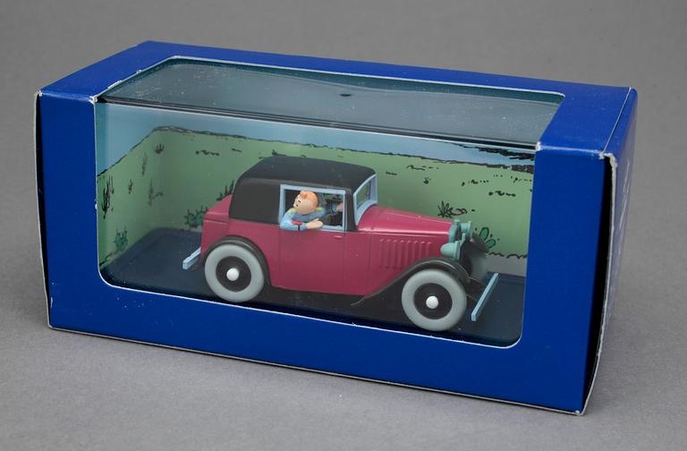 LEKSAKSBILAR, 11 st. Tintin. I kartonger.