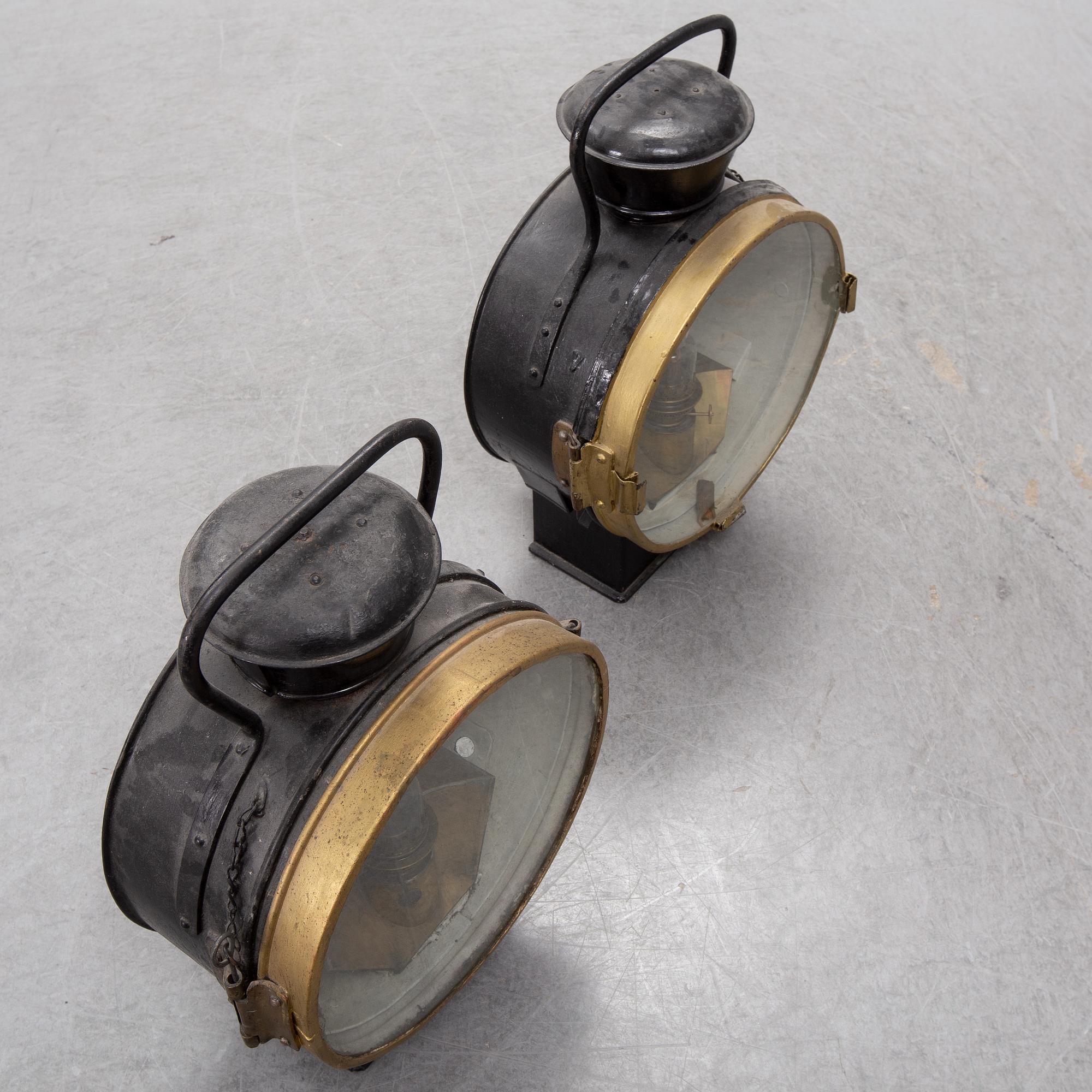 A pair of late 19th Century lanterns.