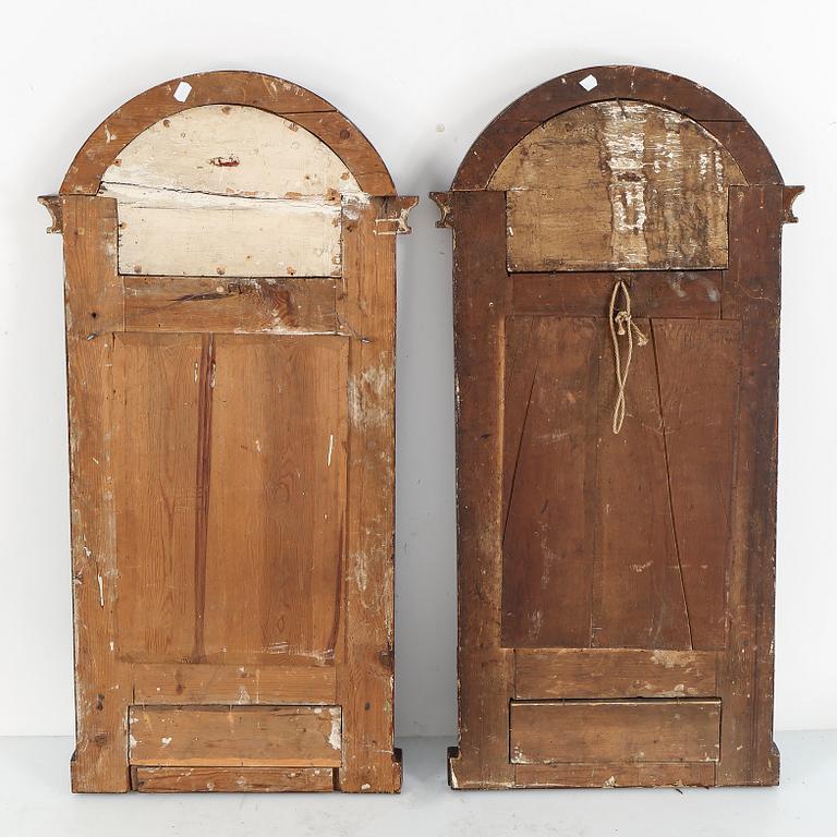 SPEGLAR, ett par, senempire, omkr 1800-talets mitt.