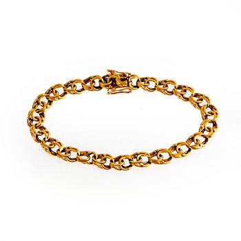 Armband 18K guld Bismarck-länk Stockholm 1952.