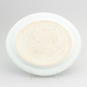 Serveringsfat, porslin, Kina, Qingdynastin, Jiaqing (1796-1820).