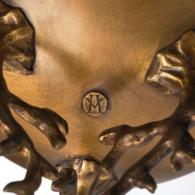 Hervé van der Straeten, "Coupe Boule", urna, patinerad brons, 2000-tal.