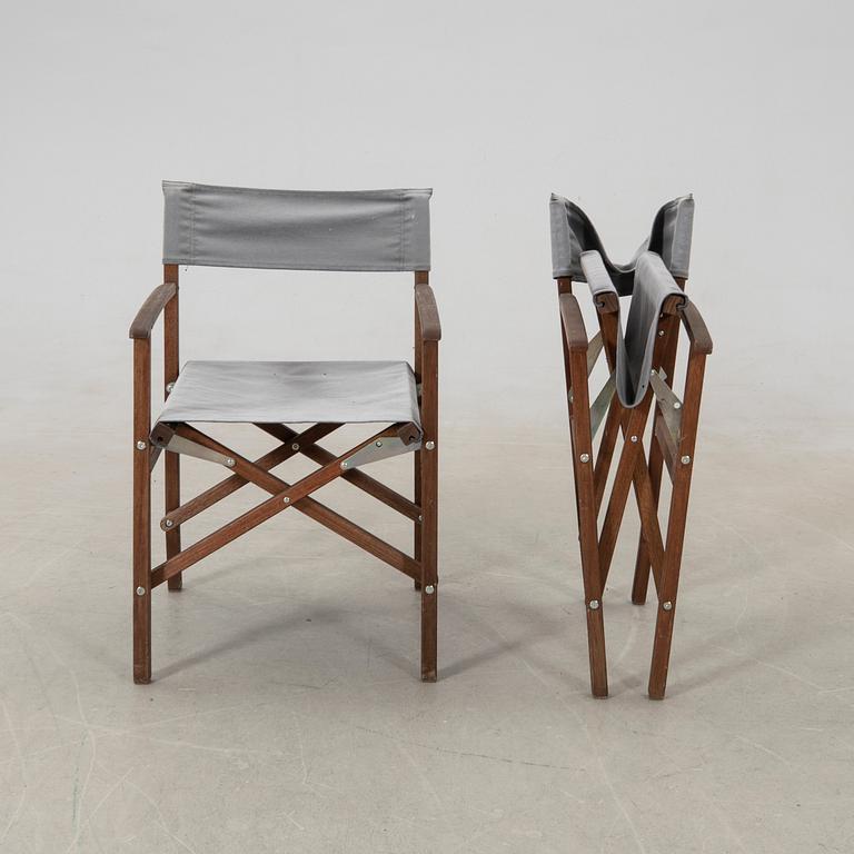 Director's chairs/Garden chairs 10 pcs "Siarö" Ikea late 20th century/early 21st century.