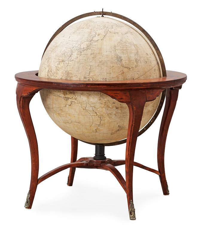 A Swedish Terrestial Globe by Åkerman 1760/Akrel 1790.