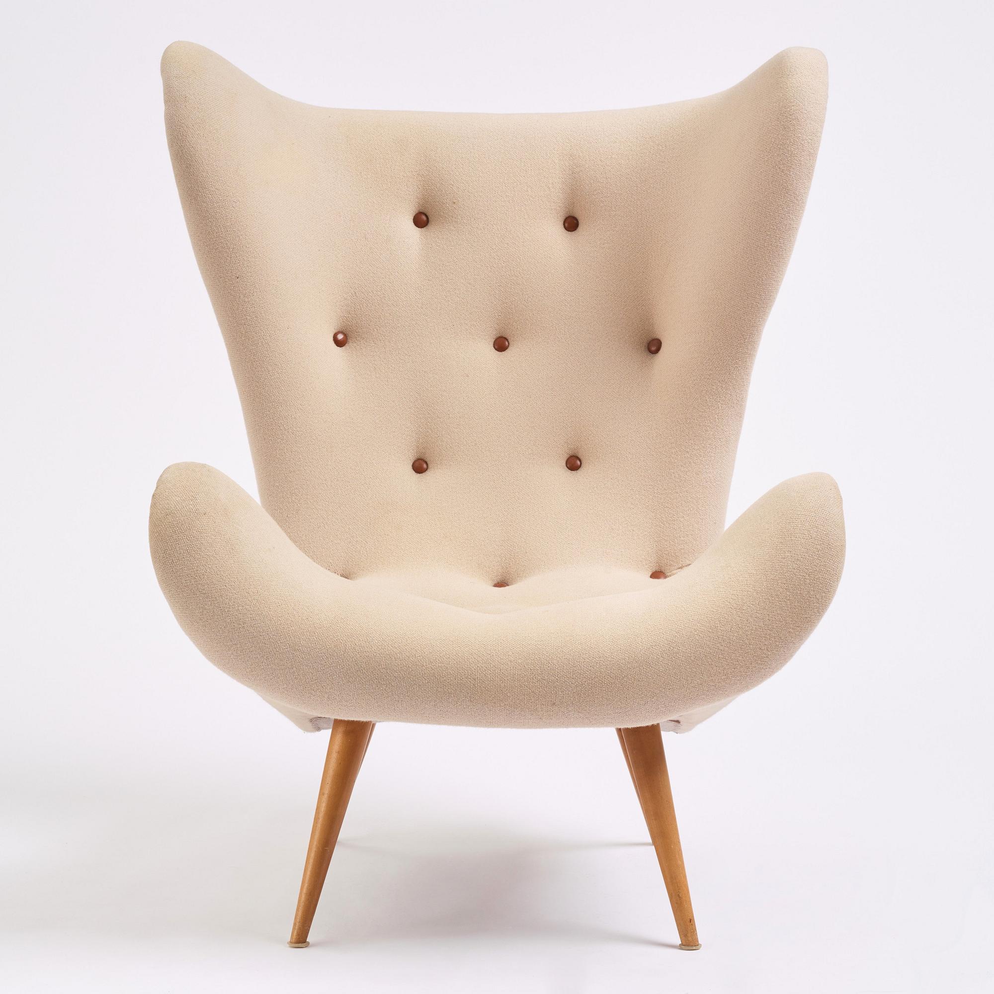 A Swedish Modern easy chair, 1940-50s.