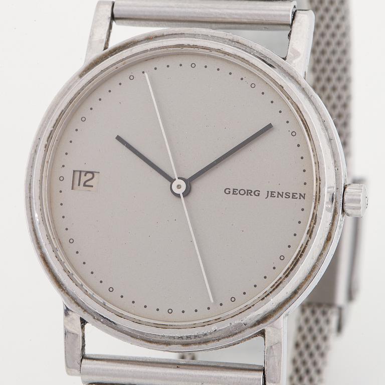 Georg Jensen, design Jörgen Möller, wristwatch, 30 mm.