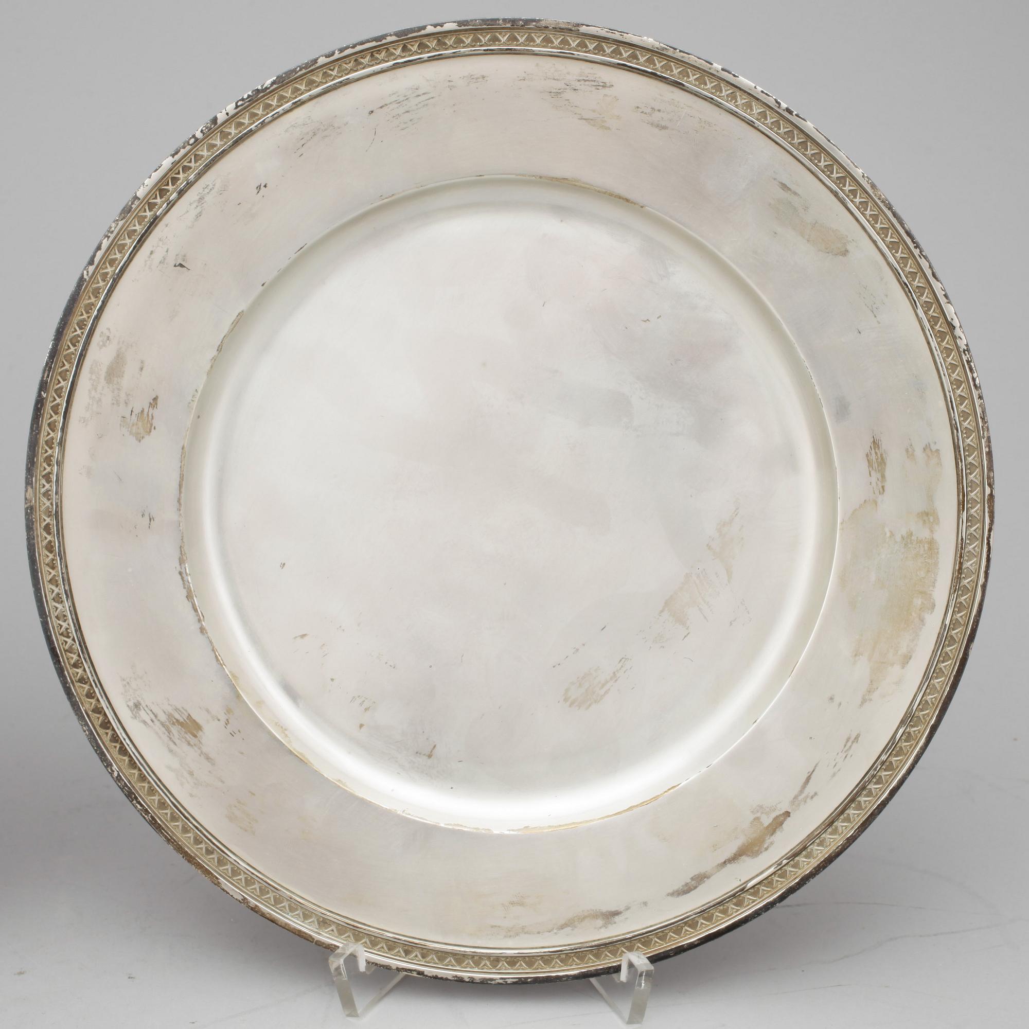 FAT, ett par, sterlingsilver, Borgila, Stockholm, 1943. Vikt ca 1019g.