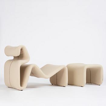 Jan Ekselius, an easy chair and ottoman, ”Etcetera”, J.O. Carlssons Möbel AB, Vetlanda, Sweden, 1960-70s.