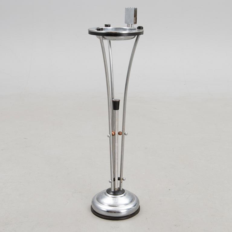 An Art Deco pedestal ashtray, presumably Demeyere, Belgium 1930s.