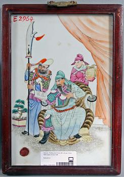 PORSLINSTAVLOR, 2 st, Kina, 1900-talets första hälft.