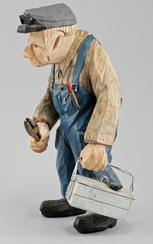 FIGUR, trä, 1900-talets andra hälft.
