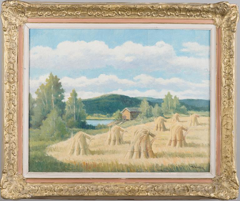 UUNO SOLDAN, öljy kankaalle, signeerattu.