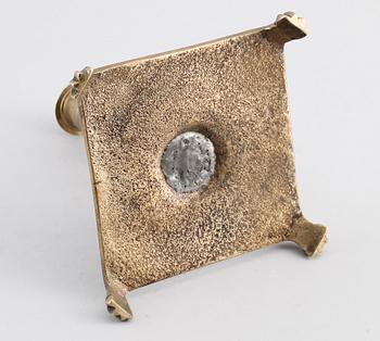 LJUSSTAKE, mässing, barock, 1600-tal.