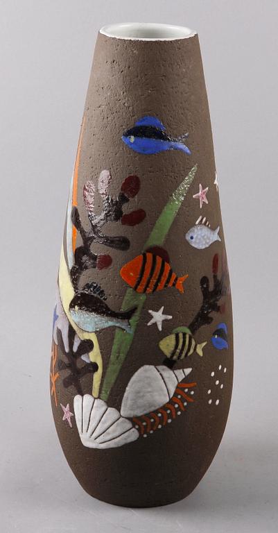 GOLVVAS, keramik, "Havsflora", Anna-Lisa Thomson, Upsala-Ekeby, 1951-64.
