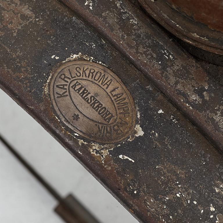 Locomotive lantern, Karlskrona Lamp Factory.