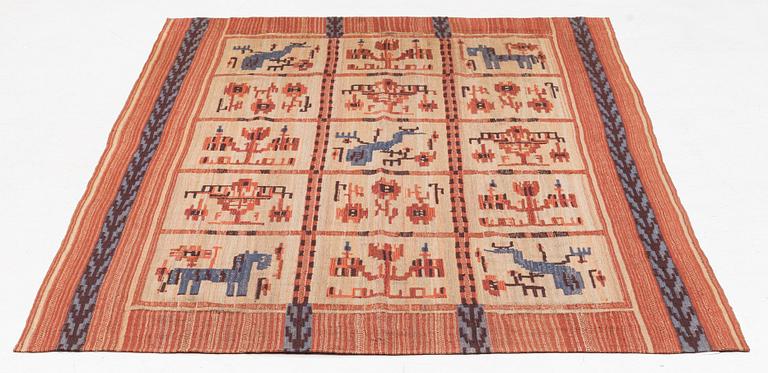 Märta Gahn, a drape, flat weave, c. 240 x 148 cm.