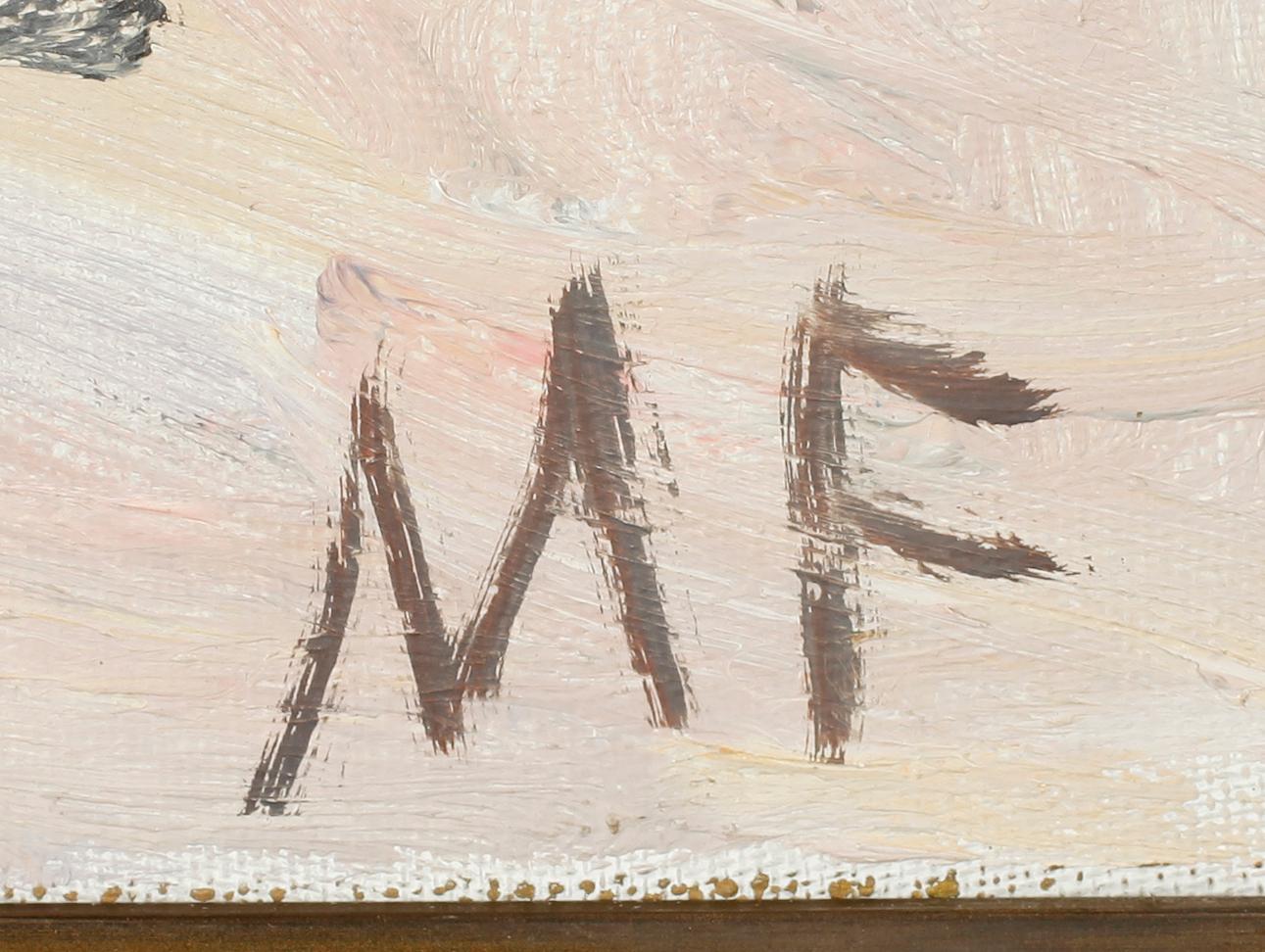MOLLIE FAUSTMAN, olja på duk, monogramsign.