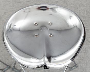 A pair of 'Dulton stools' by Yasu Sasamoto.