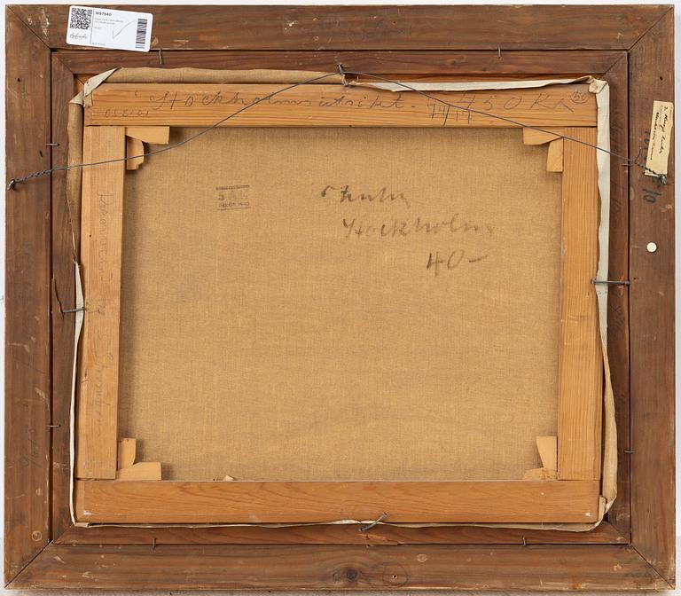 Hugo Zuhr, "Stockholms utsikt".