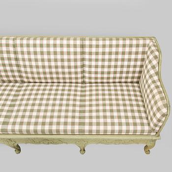 Trågsoffa, allmoge, 1800-talets senare hälft.