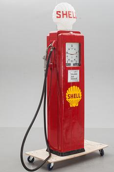 BENSINPUMP, Shell, AB Ljungmans Verkstäder, Malmö, Sverige, 1940-tal.