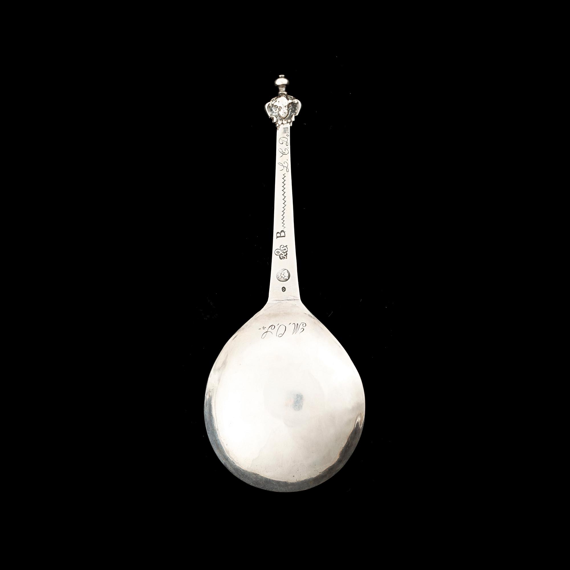 SUPSKED, silver, Otto Henrik Sjöberg, Falun (verksam 1726-1775 (1778)). Vikt 32g.