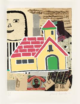 345. Donald Baechler, "Yellow House", ur; "Some of my subjects".