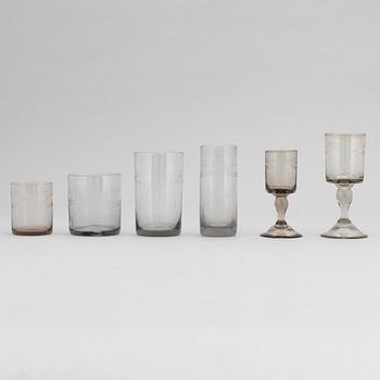 A 40-piece 'Antik' glass service, Reijmyre, 20th Century.