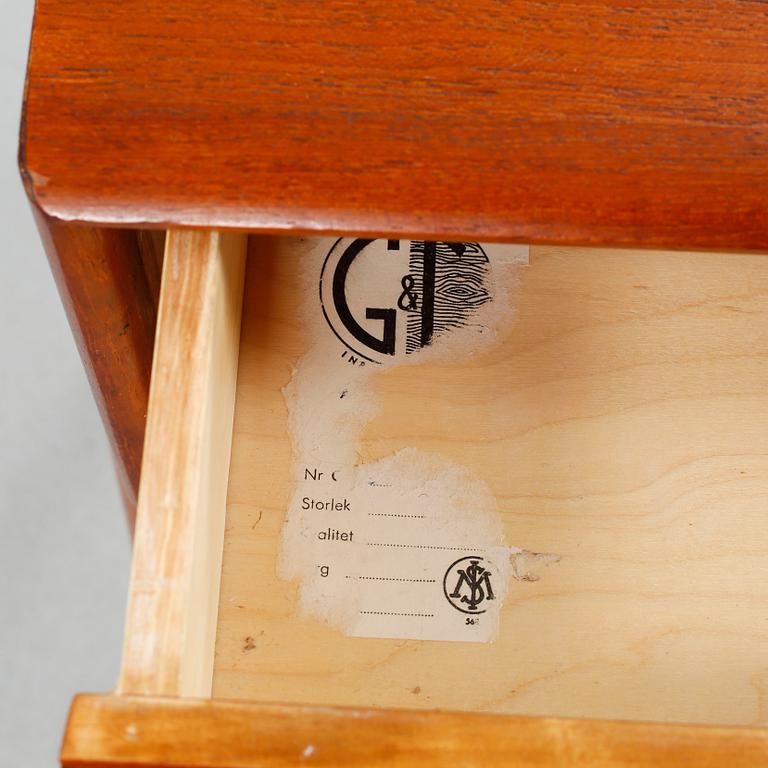 A GT 6835 mirror table, designed by Rimbert Sandholdt, 1959.