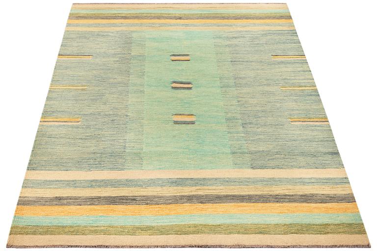An Afghan Kelim carpet, c. 242 x 173 cm.