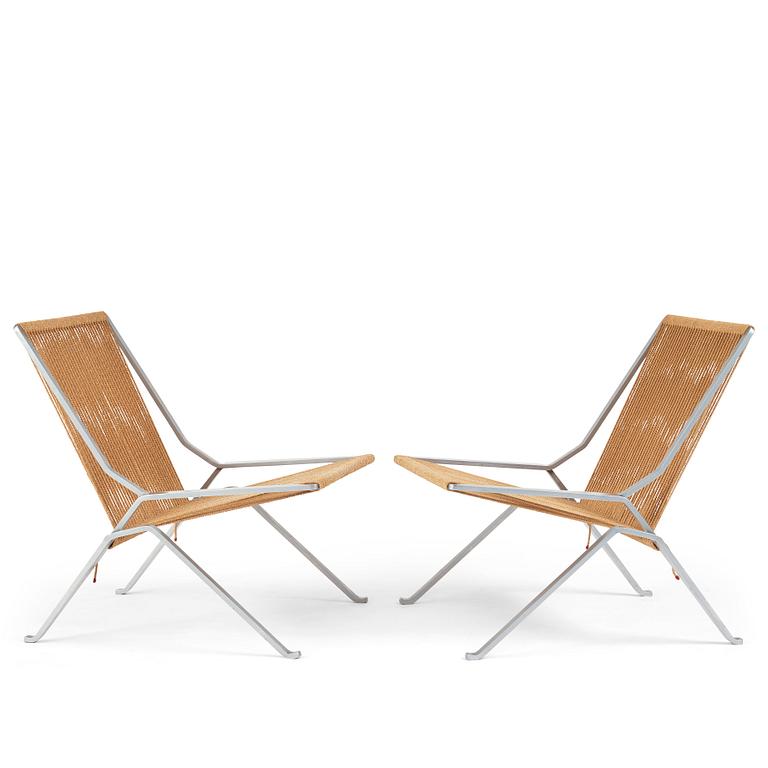 Poul Kjaerholm, a pair of 'PK 25' easy chairs, 'The Element Chair', edition E Kold Christensen, Denmark ca 1962.