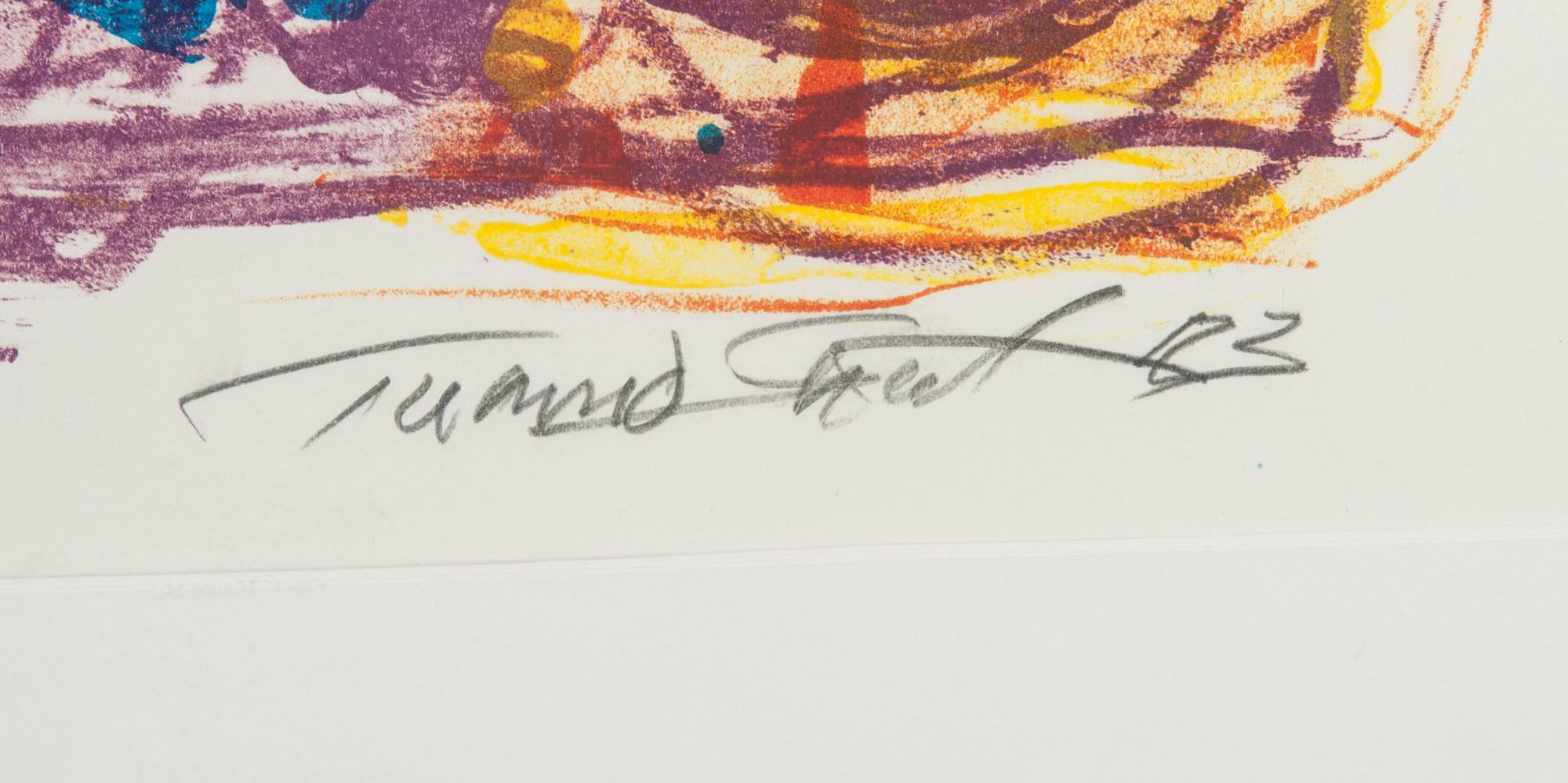 TUOMO SAALI, serigrafi, signerad och daterad -83, numrerad t.p.l'a 6/10.