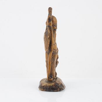 A soapstone figure of sholaou, China, 20th Century.