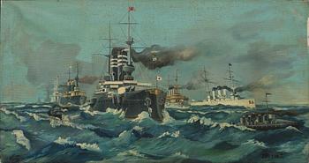 UNKNOWN ARTIST, OIL ON CANVAS. SIGNED PP AND 1905.