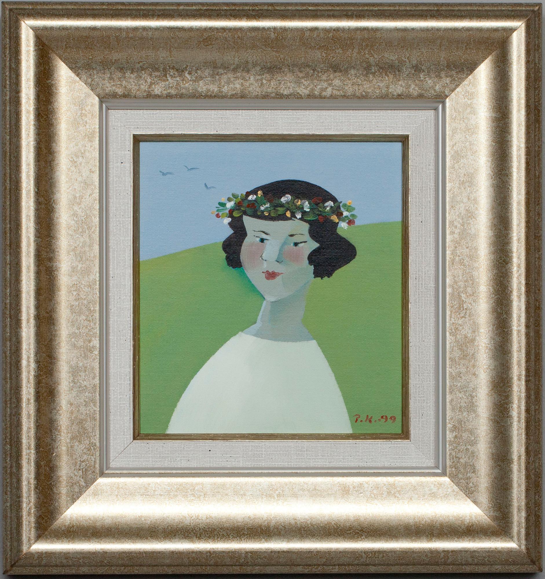 PENTTI KOIVIKKO, öljy levylle, signerad och daterad -99.