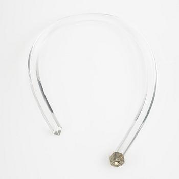 Siv Lagerström, två collier, akrylplast, pyrit och metall.